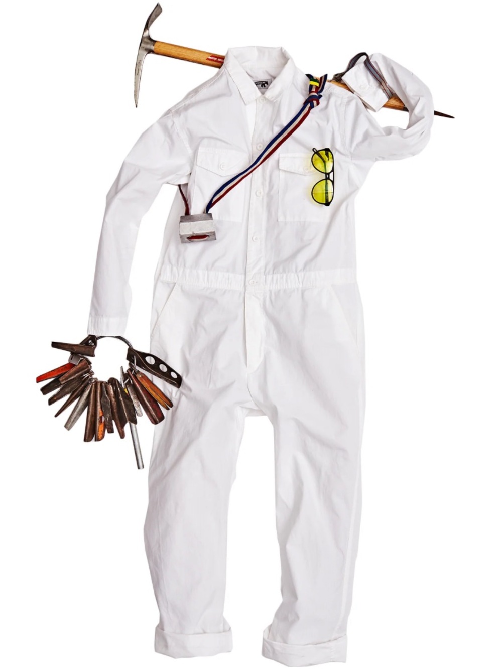 Westerlind unisex white climbing ripstop jumpsuit size medium coverall one piece